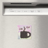 "CLEAN / DIRTY" Kaffeemaschine Tasse Geschirrspülm Magnet (In Situ (Geschirrspüler))