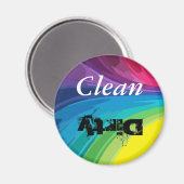Clean Dirty Kitchen Magnet (Vorderseite/Rückseite)