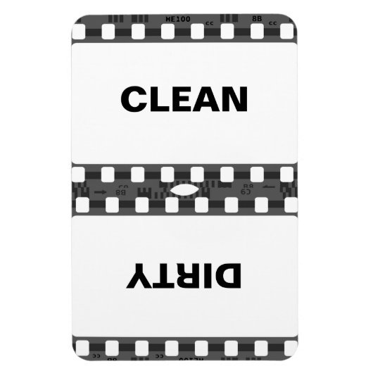 Clean Dirty Kühlschrank Magnet (Vertikal)