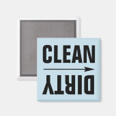 CLEAN DIRTY KÜHLSCHRANKMAGNETS MAGNET (Vorderseite/Rückseite)