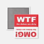 Clean Dirty Magnet (Vorderseite/Rückseite)