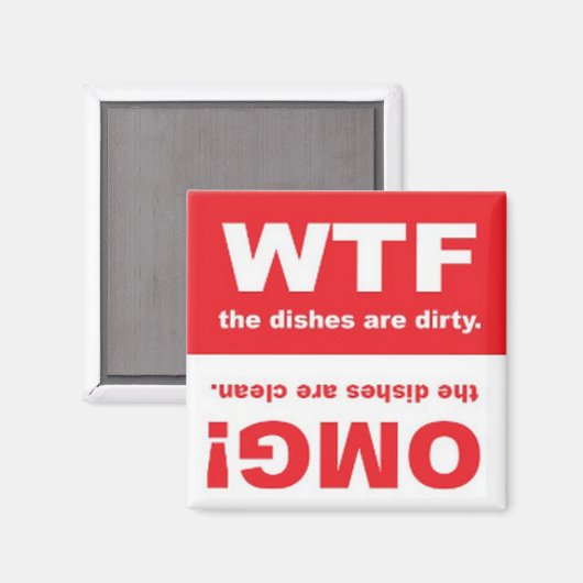 Clean Dirty Magnet (Vorderseite/Rückseite)