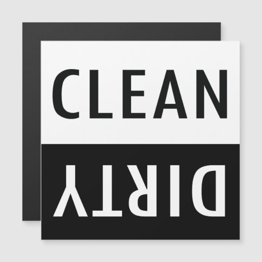 Clean Dirty Magnetkarte (Vorne/Hinten)