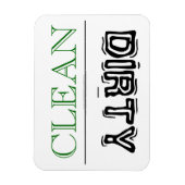 CLEAN DIRTY Mehrzweck-Geschirrspülmaschine Kleider Magnet (Vertikal)