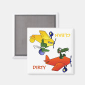 "CLEAN / DIRTY" Spülmaschine Magnet (Vorderseite/Rückseite)