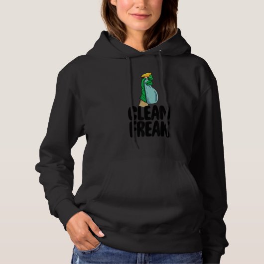 Clean Freak Cleaner Women Cleaning Team 1 Hoodie (Vorderseite)