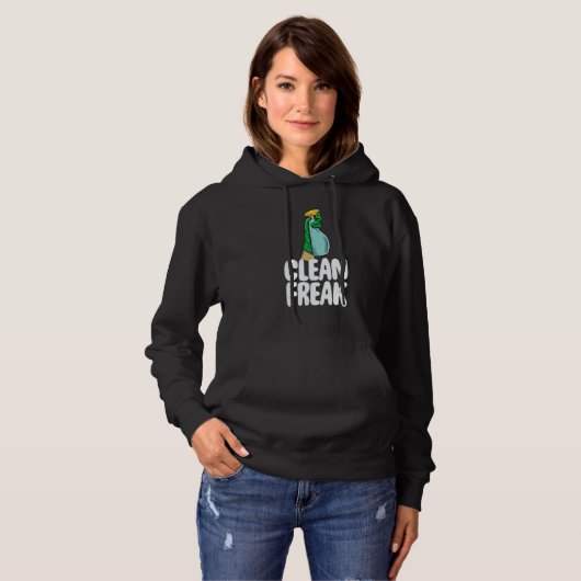 Clean Freak Cleaner Women Cleaning Team 2 Hoodie (Vorne ganz)