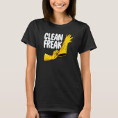 Clean Freak Cleaner Women Cleaning Team 4 T-Shirt (Vorderseite)