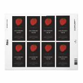 CLEAN FRESH FRUITY STRAWBERRY BLACK CANDLE LABEL (Vorne)