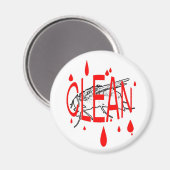 CLEAN Geschirrspülmaschine Magnet (Vorderseite/Rückseite)