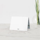 Clean Gold Classic Wedding Dankeskarte (Rückseite)