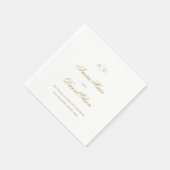 Clean Gold Classic Wedding Serviette (Ecke)