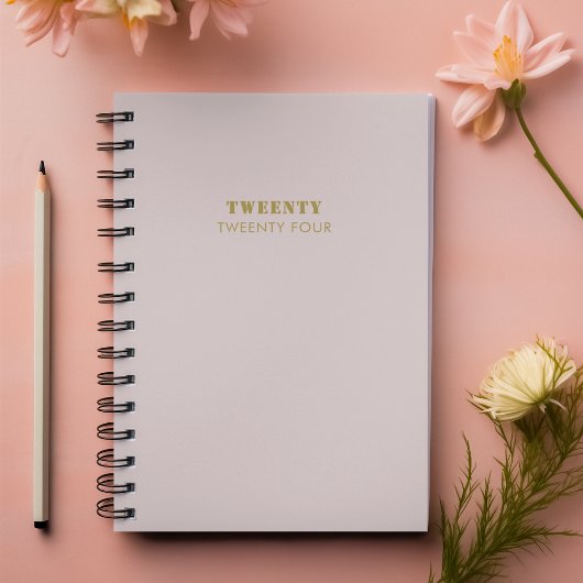 Clean Gold Pink Minimal 24 Skripte Planer