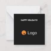 Clean Gray Corporate QR Code Mitteilungskarte (Vorderseite)