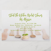 Clean Green Kitchen Spots Brautparty Flyer (Vorne)