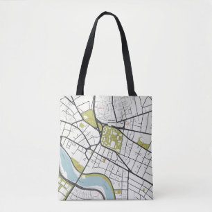 CLEAN HARVARD UNIVERSITY MASSACHUSETTE KONTUR MAP TASCHE