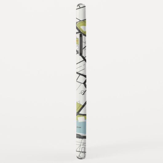 CLEAN HARVARD UNIVERSITY MASSACHUSETTS KONTUR MAP Case-Mate iPhone HÜLLE (Hinten/Rechts)