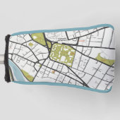 CLEAN HARVARD UNIVERSITY MASSACHUSETTS KONTUR MAP GOLF HEADCOVER (Vorderseite)