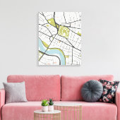 CLEAN HARVARD UNIVERSITY MASSACHUSETTS KONTUR MAP LEINWANDDRUCK (Insitu (Wohnzimmer))