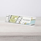 CLEAN HARVARD UNIVERSITY MASSACHUSETTS KONTUR MAP SCHREIBTISCHNAMENSPLAKETTE (Vorderseite )