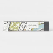 CLEAN HARVARD UNIVERSITY MASSACHUSETTS KONTUR MAP SCHREIBTISCHNAMENSPLAKETTE (Vorderseite )