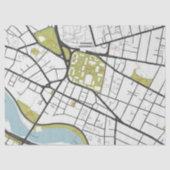 CLEAN HARVARD UNIVERSITY MASSACHUSETTS KONTUR MAP SEIDENPAPIER (Vorderseite)