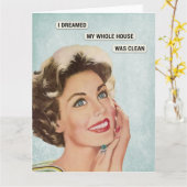 Clean House Dream Karte (Gelbe Blume)