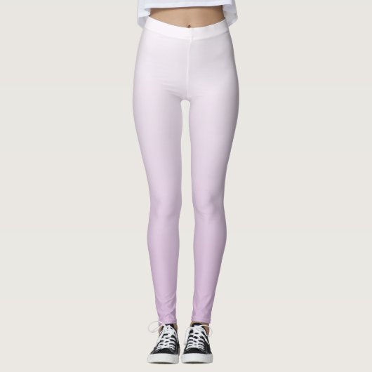 Clean Lilac Flat Shading Graphic Leggings (Vorderseite)