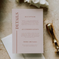 Clean Line Terracotta Hochzeitsdetails