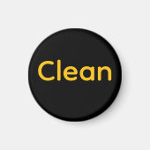 CLEAN Logo Geschirrspüler Magnet (Vorne)
