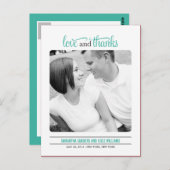 Clean Look Wedding Dankeschön Karte (Vorne/Hinten)