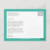 Clean Look Wedding Dankeschön Karte (Rückseite)