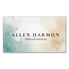 Clean Minimal Custom Family Name | 5-Minute Edit Magnetische Visitenkarte