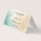 Clean Minimal Custom Family Name | 5-Minute Edit Visitenkarten (Rückseite)