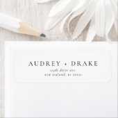 Clean Modern Wedding Return Address Label (Insitu)