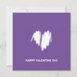 Clean monochrome Moderne klassische Liebe Herzstüc Karte