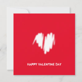 Clean monochrome Moderne klassische Liebe Herzstüc Karte