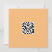 Clean monochrome, moderne visuelle QR-Code Karte (Rückseite)