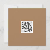 Clean monochrome, moderne visuelle QR-Code Karte (Rückseite)