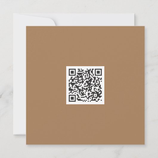 Clean monochrome, moderne visuelle QR-Code Karte (Rückseite)