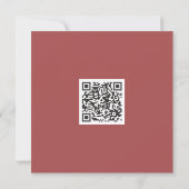 Clean monochrome, moderne visuelle QR-Code Karte (Rückseite)