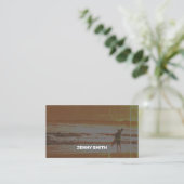 Clean Orange Classic Business Card Visitenkarte (Stehend Vorderseite)