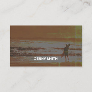 Clean Orange Classic Business Card Visitenkarte