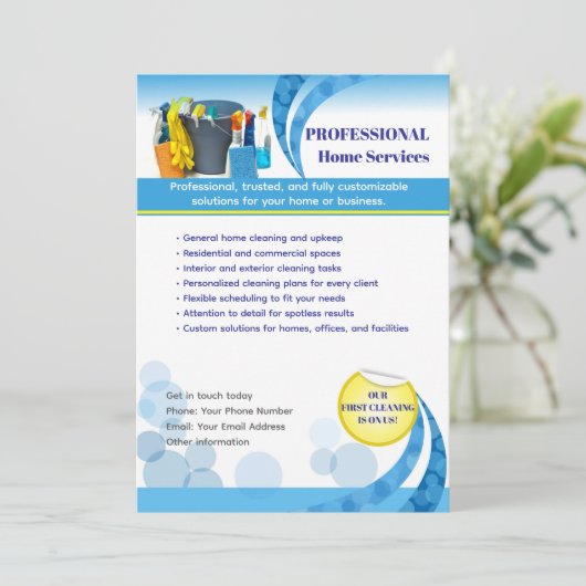 Clean Professional Editable Template  Einladung (Stehend Vorderseite)