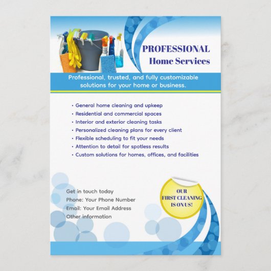 Clean Professional Editable Template  Einladung (Vorderseite)