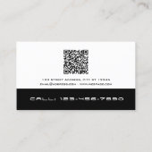 Clean professional logo handyman Business Card Visitenkarte (Rückseite)