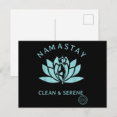 Clean & Serene Yoga Narcotics Anonymous Postkarte (Vorne/Hinten)