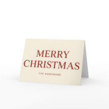 Clean Serif Retro Script Merry Christmas