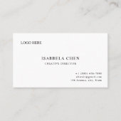 Clean Sharp Modern Business Card Concept Visitenkarte (Vorderseite)