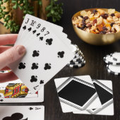 Clean Silver Metallic Edge Border Spielkarten (In Situ)